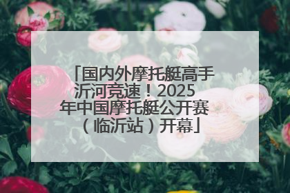 国内外摩托艇高手沂河竞速！2025年中国摩托艇公开赛（临沂站）开幕