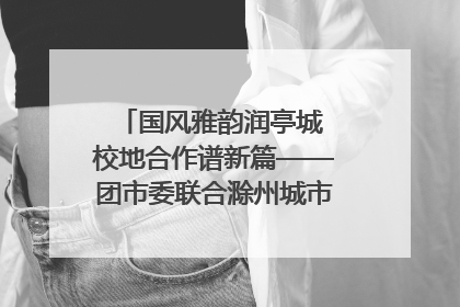 国风雅韵润亭城 校地合作谱新篇——团市委联合滁州城市职业学院助力传统文化“破圈”绽放