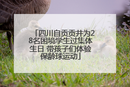 四川自贡贡井为28名困境学生过集体生日 带孩子们体验保龄球运动