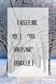 宿迁观察｜“电商名城”的跃迁