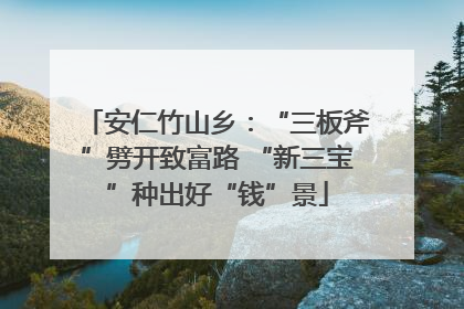 安仁竹山乡：“三板斧”劈开致富路 “新三宝”种出好“钱”景