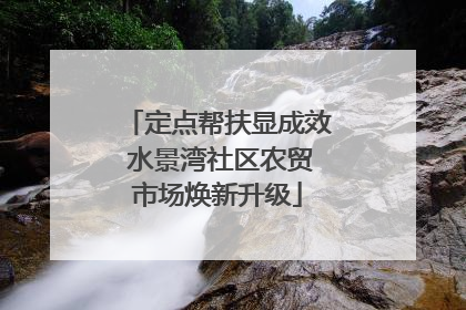 定点帮扶显成效 水景湾社区农贸市场焕新升级