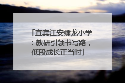 宜宾江安蟠龙小学：教研引领书写路，低段成长正当时