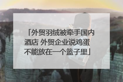外贸羽绒被牵手国内酒店 外贸企业说鸡蛋不能放在一个篮子里