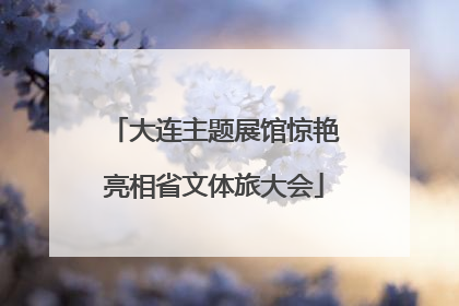大连主题展馆惊艳亮相省文体旅大会