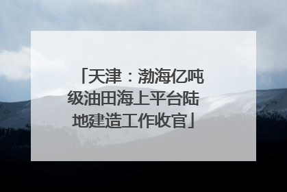 天津：渤海亿吨级油田海上平台陆地建造工作收官