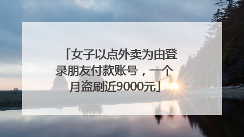 女子以点外卖为由登录朋友付款账号，一个月盗刷近9000元