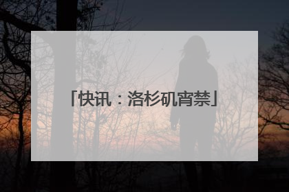 快讯：洛杉矶宵禁