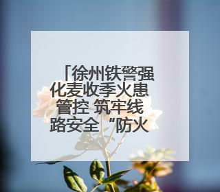 徐州铁警强化麦收季火患管控 筑牢线路安全“防火墙”