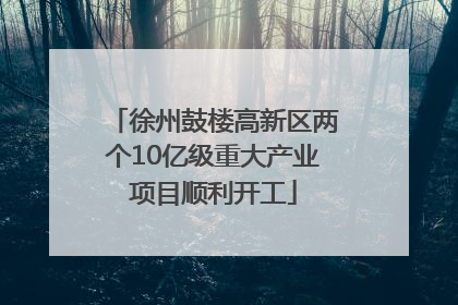 徐州鼓楼高新区两个10亿级重大产业项目顺利开工