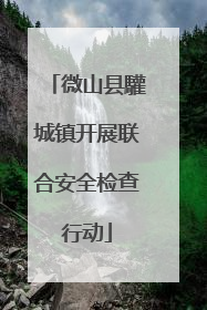 微山县驩城镇开展联合安全检查行动