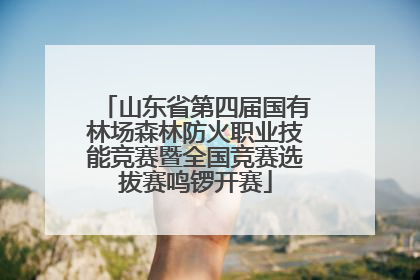 山东省第四届国有林场森林防火职业技能竞赛暨全国竞赛选拔赛鸣锣开赛