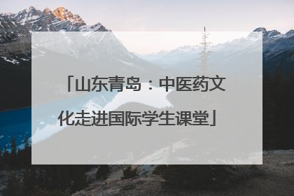 山东青岛：中医药文化走进国际学生课堂