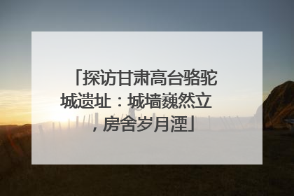 探访甘肃高台骆驼城遗址：城墙巍然立，房舍岁月湮