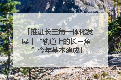 推进长三角一体化发展｜“轨道上的长三角”今年基本建成