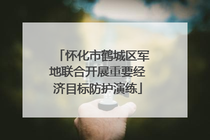怀化市鹤城区军地联合开展重要经济目标防护演练