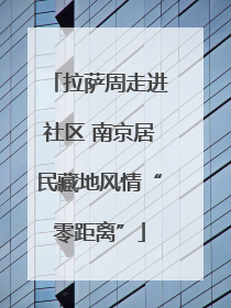 拉萨周走进社区 南京居民藏地风情“零距离”