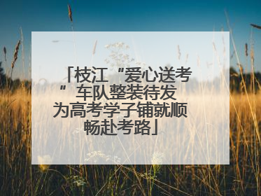 枝江“爱心送考”车队整装待发 为高考学子铺就顺畅赴考路