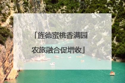 旌德蜜桃香满园 农旅融合促增收