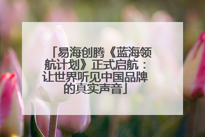 易海创腾《蓝海领航计划》正式启航：让世界听见中国品牌的真实声音