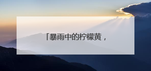 暴雨中的柠檬黄，湖北应城交警全力疏堵保畅护平安