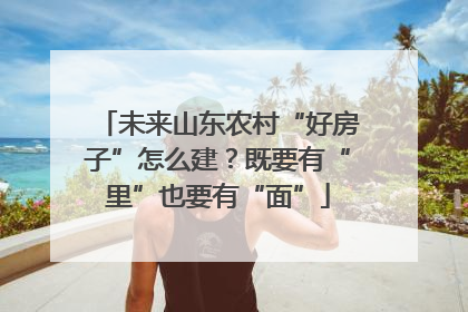 未来山东农村“好房子”怎么建？既要有“里”也要有“面”