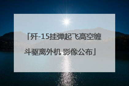 歼-15挂弹起飞高空缠斗驱离外机 影像公布