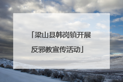 梁山县韩岗镇开展反邪教宣传活动