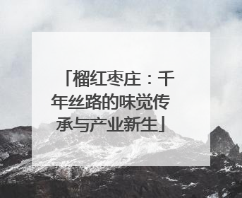 榴红枣庄：千年丝路的味觉传承与产业新生