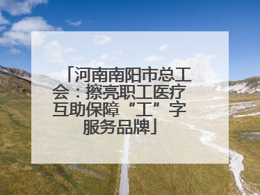 河南南阳市总工会：擦亮职工医疗互助保障“工”字服务品牌