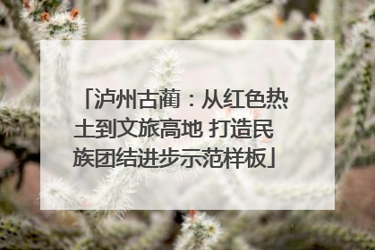 泸州古蔺：从红色热土到文旅高地 打造民族团结进步示范样板