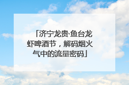济宁龙贵·鱼台龙虾啤酒节，解码烟火气中的流量密码