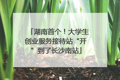 湖南首个！大学生创业服务接待站“开”到了长沙南站