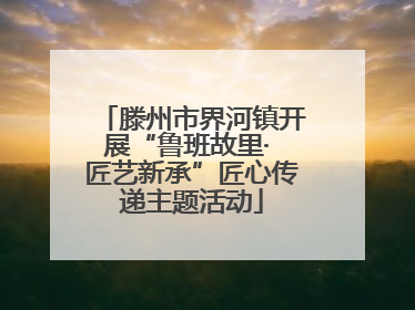 滕州市界河镇开展“鲁班故里· 匠艺新承”匠心传递主题活动