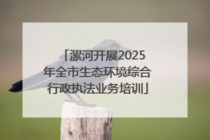 漯河开展2025年全市生态环境综合行政执法业务培训