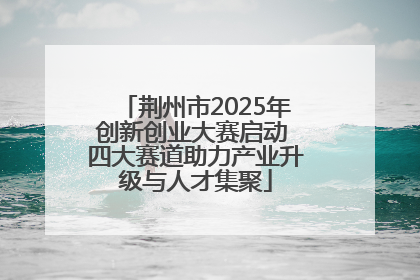 荆州市2025年创新创业大赛启动 四大赛道助力产业升级与人才集聚