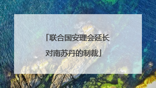 联合国安理会延长对南苏丹的制裁