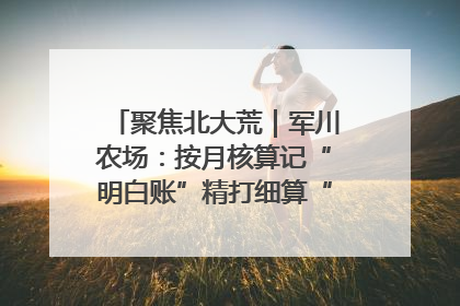 聚焦北大荒｜军川农场：按月核算记“明白账”精打细算“过紧日子”