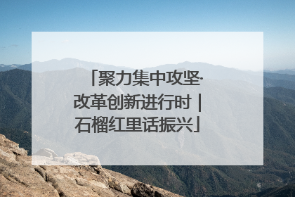 聚力集中攻坚·改革创新进行时｜石榴红里话振兴