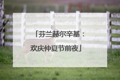 芬兰赫尔辛基：欢庆仲夏节前夜