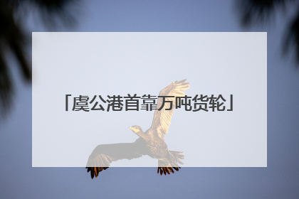 虞公港首靠万吨货轮