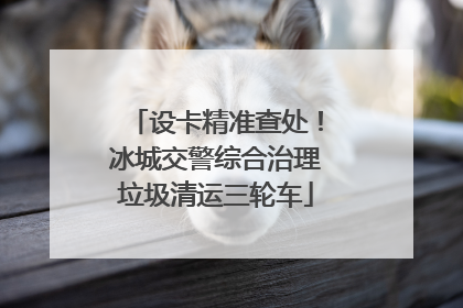 设卡精准查处！冰城交警综合治理垃圾清运三轮车
