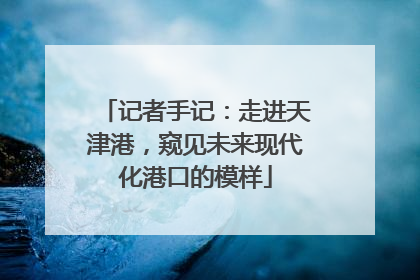 记者手记：走进天津港，窥见未来现代化港口的模样