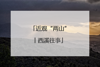 近观“两山”丨西溪往事
