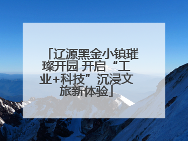 辽源黑金小镇璀璨开园 开启“工业+科技”沉浸文旅新体验