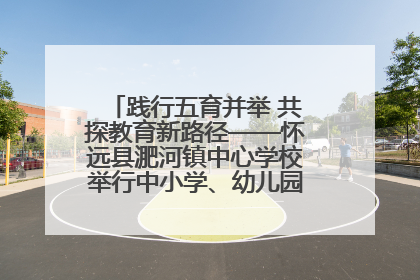 践行五育并举 共探教育新路径——怀远县淝河镇中心学校举行中小学、幼儿园班主任论坛活动