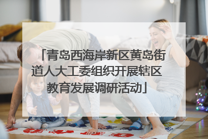 青岛西海岸新区黄岛街道人大工委组织开展辖区教育发展调研活动