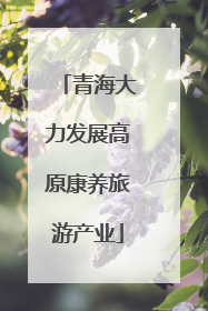 青海大力发展高原康养旅游产业