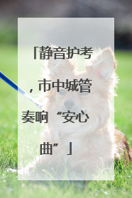 静音护考，市中城管奏响“安心曲”