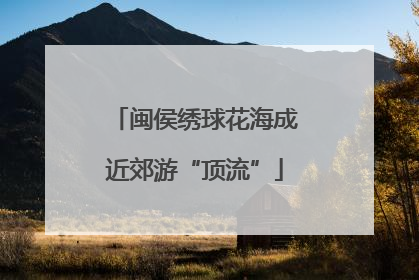 闽侯绣球花海成近郊游“顶流”